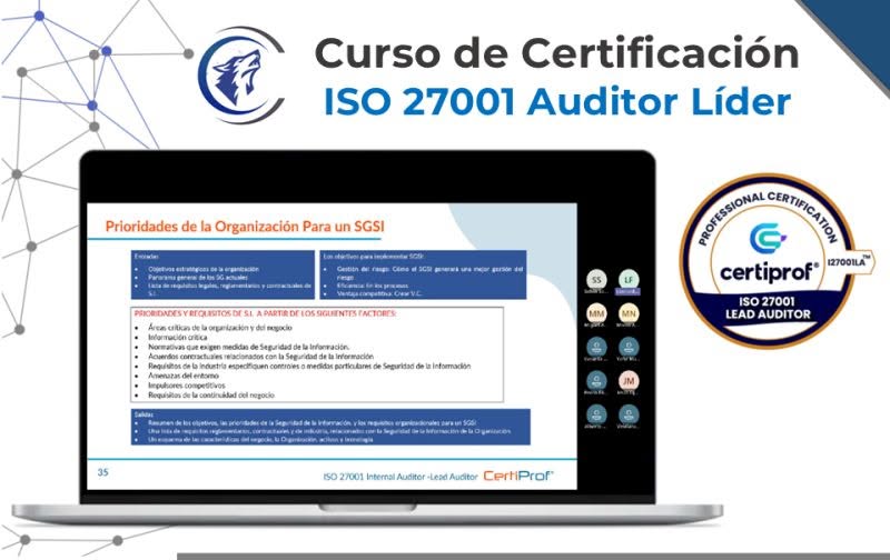 Evidencia visual de ISO 27001 Auditor Líder